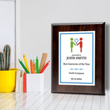 Instructor or Mentor Recognition Customizable Award Plaque | Achievement and Service Personalizable Plaques