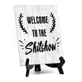 Family Home Decor Table Signs 6x8 Easy Installation | Great For Hospitality Venues, Parties & Homes | Funny Novelty Gifts