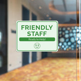 Classic Framed Plus Friendly Staff Ready to Help! Door or Wall Sign | Medical Facility Greeting & Reception