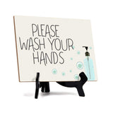 Signs ByLITA Please Wash Your Hands, Hygiene Sign, 6" x 8"