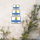 Classic Framed Plus Keep Lineshaft Guard in Place Door or Wall Sign | Miscellaneous Warning Signs - Industrial & Construction