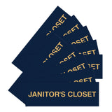 Basic Janitor's Closet Door/Wall Sign (Multipack)