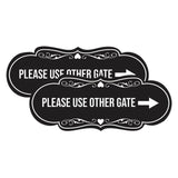 Signs ByLITA Designer Please Use Other Gate Wall or Door Sign (Multipacks)