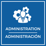Signs ByLITA Square Administration Wall or Door Sign | Spanish Bilingual Business and Office Signs