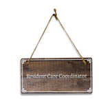 Business Office and Home Signs | Rustic Oak Wood 5 x 10" Hanging Signs