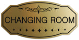 Signs ByLITA Victorian Changing Room Sign - Easy Installation | Durable Wall or Door Sign