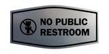 Signs ByLITA Fancy No Public Restroom Toilet Graphic Wall or Door Sign