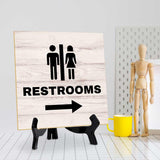 General Office Notices & Business Table Signs | 5"x 5" Square Table Signs With Acrylic Easels