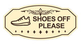 Victorian Shoes Off Please (Sneaker) Wall or Door Sign