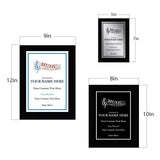 Music Competition Customizable Black Frame Award Plaque | Easel Mount Option | Achievement and Recognition Personalizable Plaques