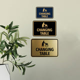 Signs ByLITA Classic Framed Changing Table Wall or Door Sign