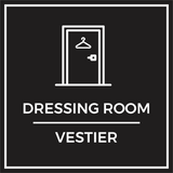 Signs ByLITA Square Dressing Room Wall or Door Sign | Spanish Bilingual Signs