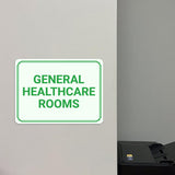 Classic Framed Plus General Healthcare Rooms Door or Wall Sign | Hygiene and Safety Signage