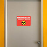 Classic Framed Plus Restricted Access - Hazardous Material Door or Wall Sign | Safety and Maintenance