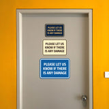 Signs ByLITA Classic Framed Please Let Us Know If There Is Any Damage Door or Wall Sign | Eco-Friendly Home Signs