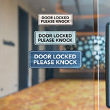 Standard Plus Door Locked Please Knock Wall or Door Sign | Office Room Directions