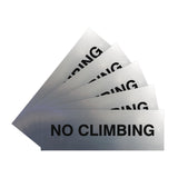 Signs ByLITA Basic No Climbing Sign | Easy No-Tool Installation | Powerful Foam Tape