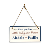 Spanish Inspirational Faith Phrases - 5 x 10" Hanging Signs
