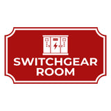 Notched Standard Switchgear Room Wall or Door Sign | Electrical - Commercial Safety & Facility Signs