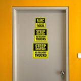 Square Plus Steep Driveway No Delivery Trucks Wall or Door Sign | Health & Safety Warehouse Business Signage