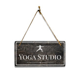 Yoga Studio Signs - 5 x 10" Hanging Signs