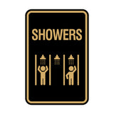Signs ByLITA Portrait Round Showers (Multiple) Wall or Door Sign