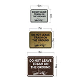 Signs ByLITA Classic Framed Do Not Leave Trash On The Ground Wall or Door Sign