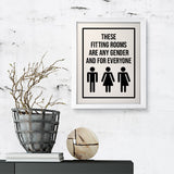 Designs ByLITA These Fitting Rooms Are Any Gender And For Everyone, Wall Print Art | Retail Store Decoration (Unframed or Framed)