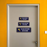 Standard Plus Please Return Keys Here Wall or Door Sign | Public Spaces Signage