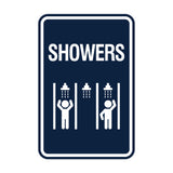 Signs ByLITA Portrait Round Showers (Multiple) Wall or Door Sign