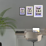 Designs ByLITA Proud To Be A Woman, Wall Print Art | Home Decor