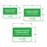 Classic Framed Plus Hand Hygiene Compliance Audits in Progress Door or Wall Sign | Hygiene and Safety Signage