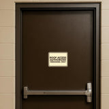 Classic Framed Roof Access Authorized Personnel Only Wall or Door Sign