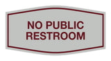 Signs ByLITA Fancy No Public Restroom Sign