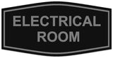Signs ByLITA Fancy Electrical Room Authorized Personnel Only Sign - Laser-Engraved Lettering | Durable ABS Plastic | Vibrant Colors | Powerful Foam Tape