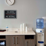 Classic Framed Plus Class Is Not Just a Word, It’s a Way Of Playing Door or Wall Sign | Motivational Decor