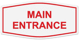 Signs ByLITA Fancy Main Entrance Sign - LEGIBLE Lettering | Durable ABS Plastic | Vibrant Colors | Powerful Foam Tape