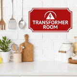 Notched Standard Transformer Room Wall or Door Sign | Electrical - Commercial Safety & Facility Signs