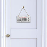 Do Not Enter Exam In Progress 5" x 10" Hanging Wall or Door Sign | Rustic Twine | Signs for Home and Business