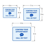 Classic Framed Plus Confirm Your Appointment – Call or Text Door or Wall Sign | Medical Facility Reception Patient Reminders