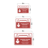 Classic Framed Plus Warning Choking Hazard Small Parts Not For Children Under 5 Years Wall or Door Sign | Children Safety Signs