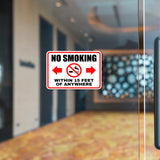 Classic Framed Plus No Smoking Within 15 Feet Of Anywhere Wall or Door Sign | Funny Health & Safety Signage
