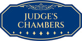 Victorian Plus Judge's Chambers Wall or Door Sign | Legal and Courtroom Decoration