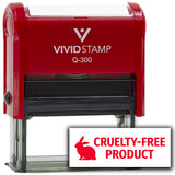 All Quality Cruelty-Free Product Self-Inking Rubber Stamp