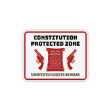 Classic Framed Plus Constitution Protected Zone – Uninvited Guests Beware Door or Wall Sign | 2nd Amendment Protection