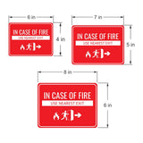 Classic Framed Plus In Case of Fire Use Nearest Exit Door or Wall Sign | Workplace Safety & First Aid