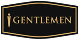 Signs ByLITA Fancy Gentleman figurine Sign - Laser-Engraved Lettering | Durable ABS Plastic | Vibrant Colors | Powerful Foam Tape Wall or Door Sign