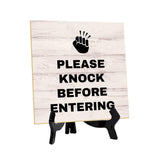 Customer Service Reminders Table Signs 5"x 5" Square Table Sign With Acrylic Easel