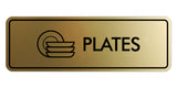 Signs ByLITA Standard Plates Door or Wall Sign Easy Installation | Durable Construction | Kitchen Essentials | Hygiene | AirBnB Signs