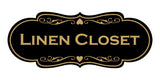Designer Linen Closet Wall or Door Sign